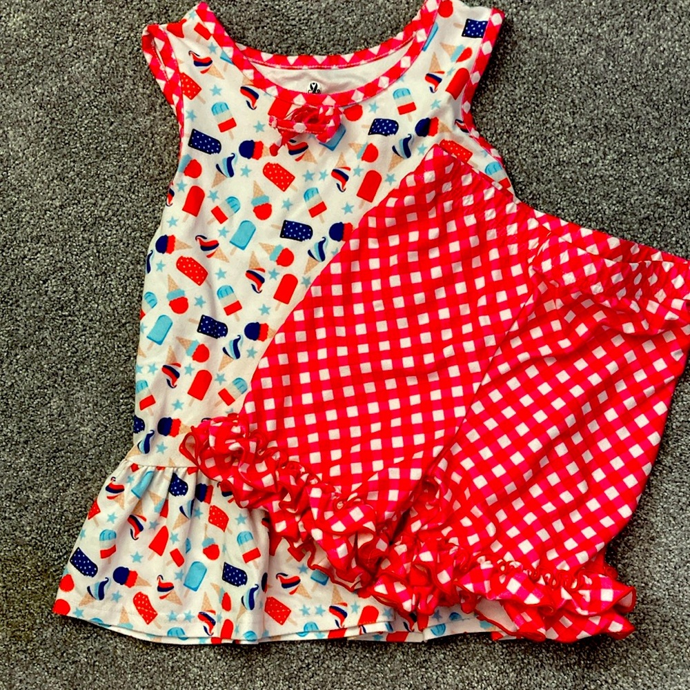 Popicles and fun in his adorable outfit Sz 8